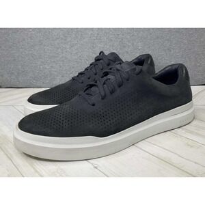 Cole Haan Grand Pro Rally Laser Cut Sneakers Shoes Men's Sz 11.5 M Black Leather
